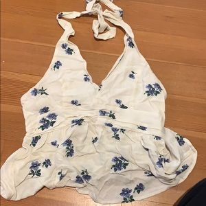 floral american eagle blouse